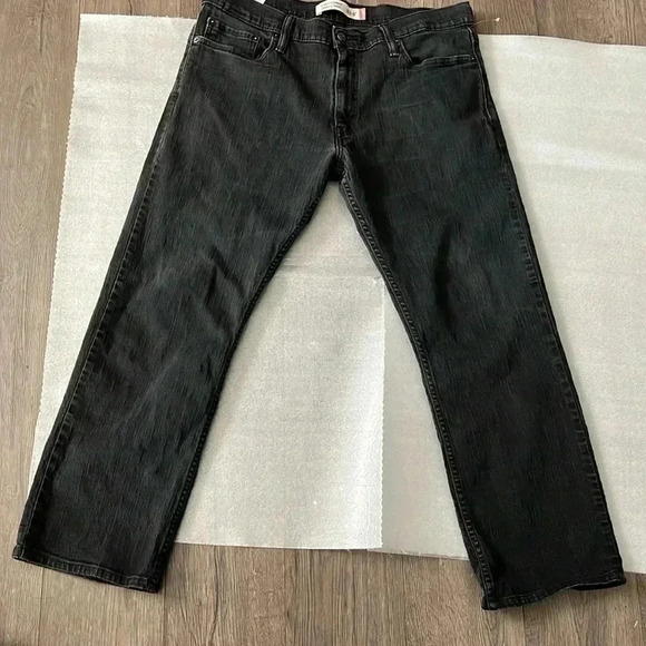[Sz36L30]Levi 514 Slim Straight Black Jeans - Picture 1 of 7